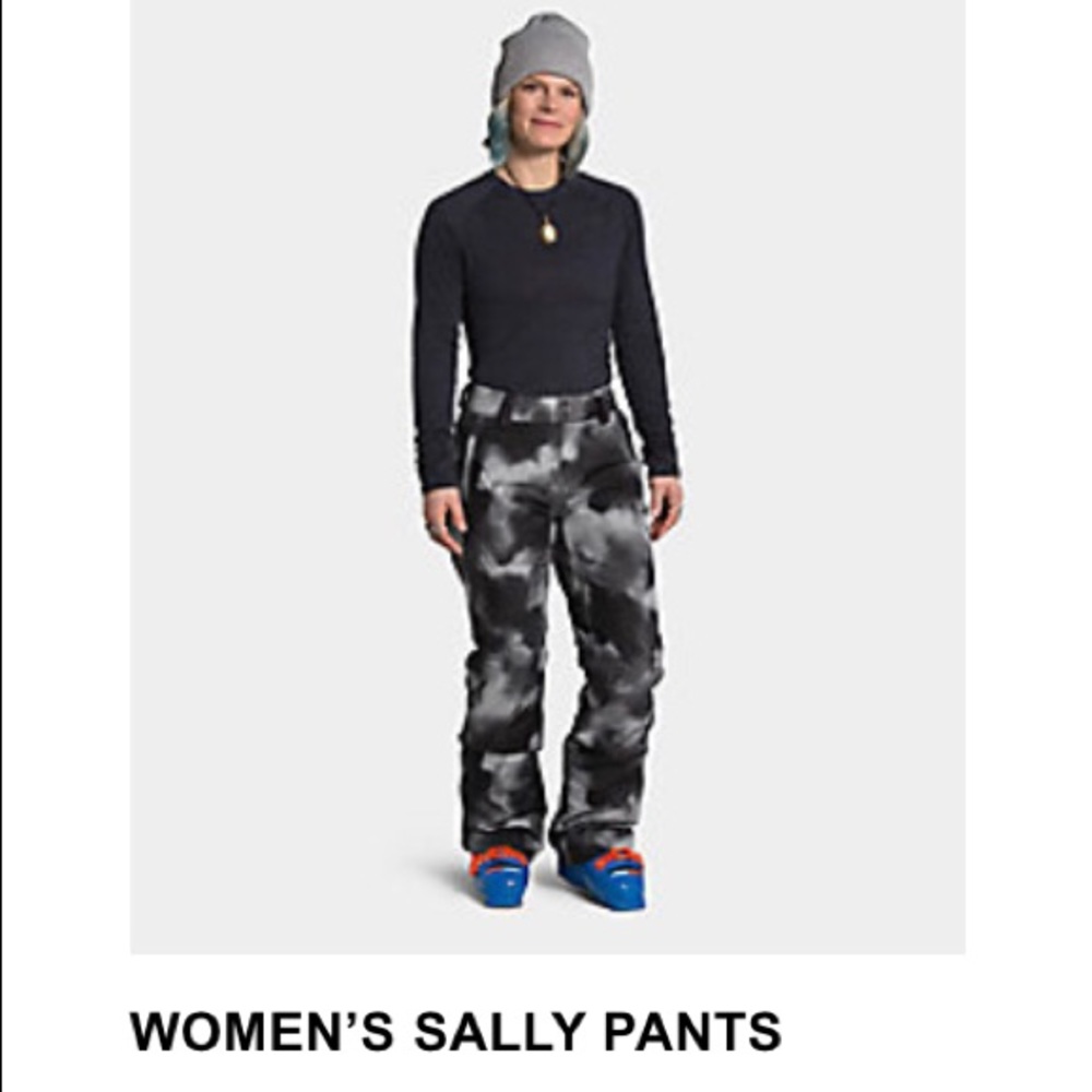 North Face Sally Pants Black Ink Blur Print